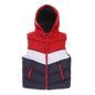 Veste Enfant doudoune sans manche capuche trio red