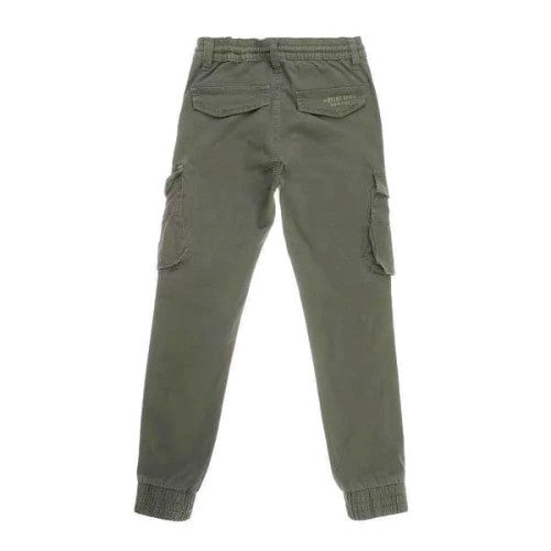 Pantalon Enfant avec lacet cargo kaki