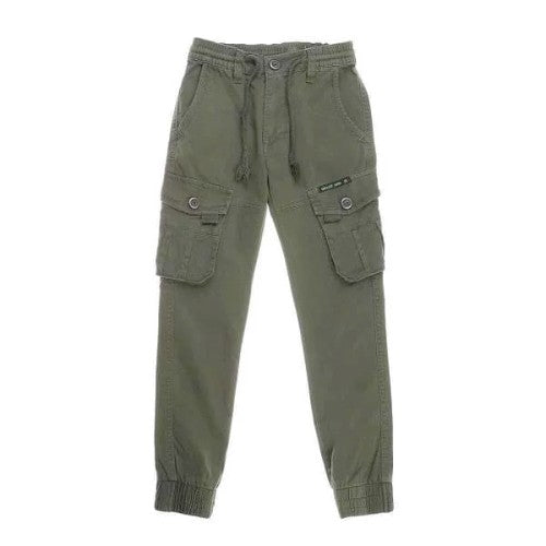 Pantalon Enfant avec lacet cargo kaki