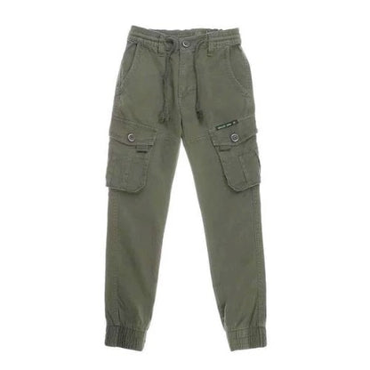 Pantalon Enfant avec lacet cargo kaki