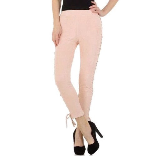 Pantalon Femme avec lacet rose