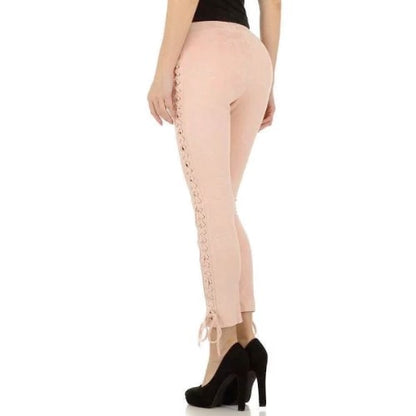 Pantalon Femme avec lacet rose