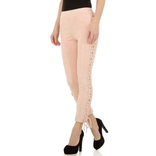 Pantalon Femme avec lacet rose