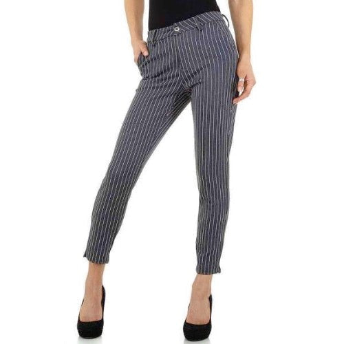 Pantalon Femme avec rayures gris