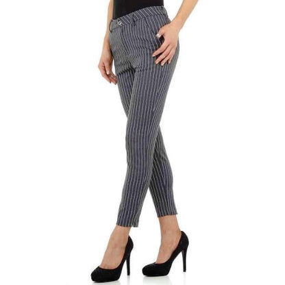 Pantalon Femme avec rayures gris