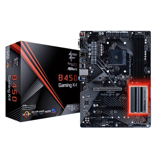 ASRock B450 Gaming K4 AM4 ATX D-Sub/HDMI/DP DDR4 retail