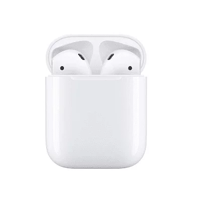 Lot Smartphone Apple iPhone 15 128GO Noir + Apple AirPods 2 Original avec Boîtier de Charge 2ème Génération Blanc