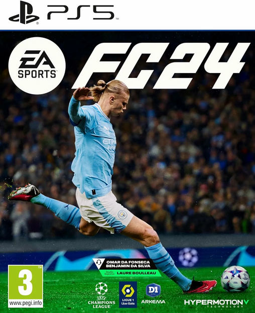 Pack Jeu PS5 FC 24 EA SPORTS Standard Edition + Sony PS5 Digital Edition 825 Go