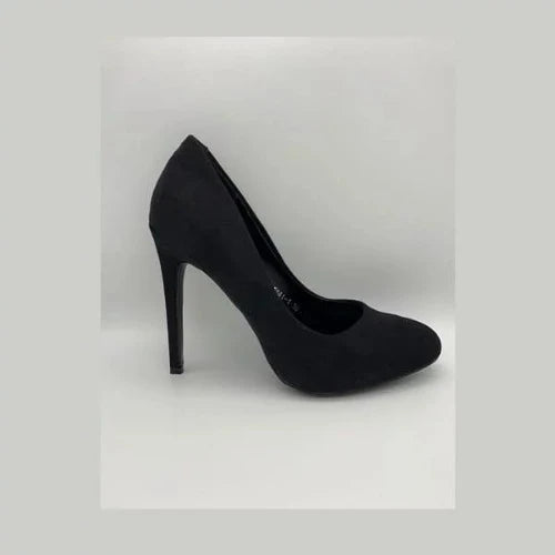 Escarpins talons velours noir