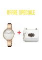 Pack Sac Tommy Hilfiger Bandoulière Blanc + Montre Femme Calvin Klein Ø 38 mm