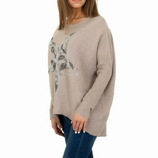 Pull Femme large stars