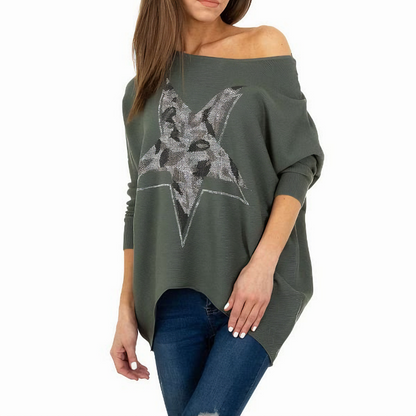 Pull Femme large stars